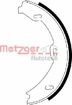 Metzger MG 978 - Комплект гальм, ручник, парковка autocars.com.ua