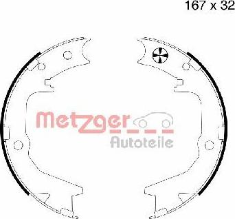 Metzger MG 994 - Комплект гальм, ручник, парковка autocars.com.ua