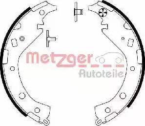 Metzger MG 995 - Комплект тормозных колодок, барабанные avtokuzovplus.com.ua