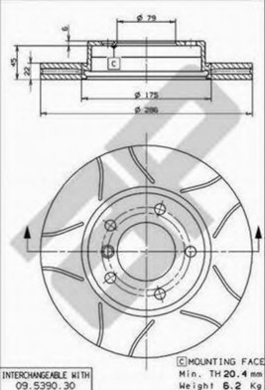 Metzger X24819 - Тормозной диск avtokuzovplus.com.ua