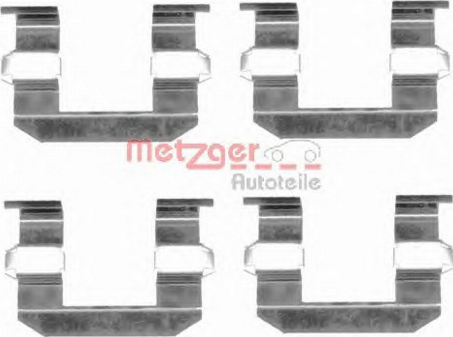 Metzger Z 1645 - Комплектуючі, колодки дискового гальма autocars.com.ua