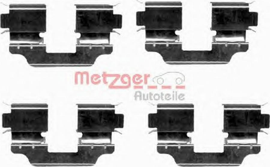 Metzger Z 1653 - Комплектуючі, колодки дискового гальма autocars.com.ua