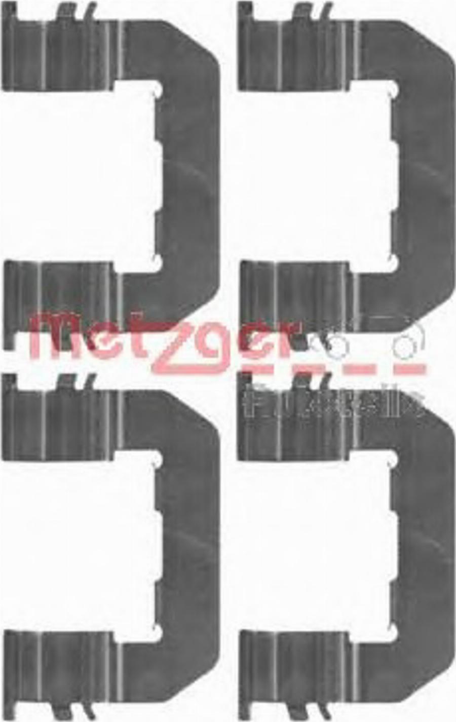 Metzger Z 1719 - Комплектующие для колодок дискового тормоза avtokuzovplus.com.ua