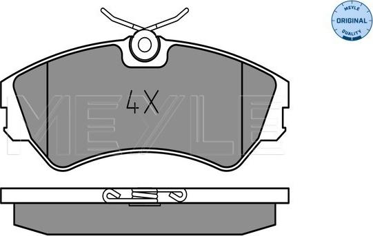 Meyle 025 201 2419 - Тормозные колодки, дисковые, комплект avtokuzovplus.com.ua