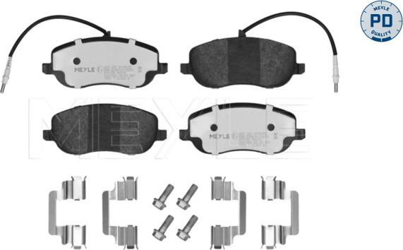 Meyle 025 202 6119/PD - Тормозные колодки, дисковые, комплект autodnr.net