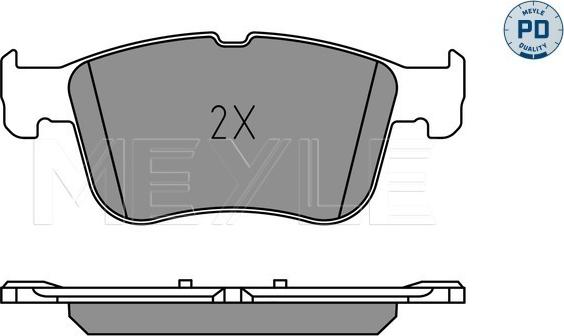 Meyle 025 205 5617/PD - Гальмівні колодки, дискові гальма autocars.com.ua