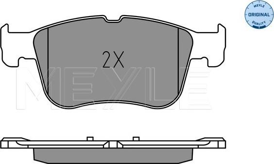 Meyle 025 205 5617 - Тормозные колодки, дисковые, комплект avtokuzovplus.com.ua