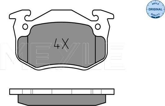 Meyle 025 206 3415 - Тормозные колодки, дисковые, комплект avtokuzovplus.com.ua