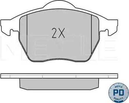 Meyle 025 206 7619/PD - Тормозные колодки, дисковые, комплект avtokuzovplus.com.ua