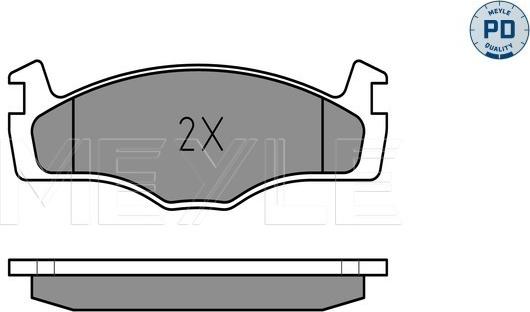 Meyle 025 208 8717/PD - Тормозные колодки, дисковые, комплект avtokuzovplus.com.ua