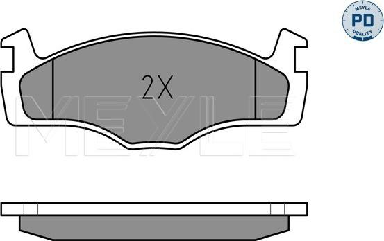 Meyle 025 208 8719/PD - Тормозные колодки, дисковые, комплект avtokuzovplus.com.ua