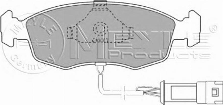 Meyle 0252090718/W - Тормозные колодки, дисковые, комплект avtokuzovplus.com.ua