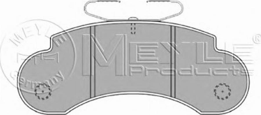 Meyle 025 209 3214 - Тормозные колодки, дисковые, комплект avtokuzovplus.com.ua