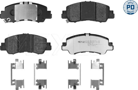 Meyle 025 209 4916/PD - Тормозные колодки, дисковые, комплект avtokuzovplus.com.ua