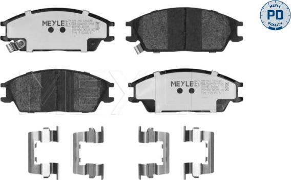 Meyle 025 210 1214/PD - Тормозные колодки, дисковые, комплект autodnr.net