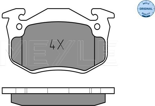 Meyle 025 210 9615/W - Гальмівні колодки, дискові гальма autocars.com.ua