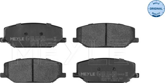 Meyle 025 211 4215 - Гальмівні колодки, дискові гальма autocars.com.ua