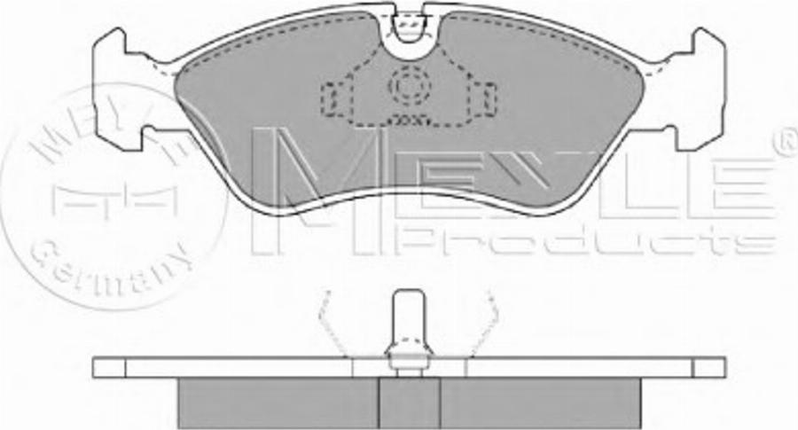 Meyle 0252119017 - Тормозные колодки, дисковые, комплект avtokuzovplus.com.ua