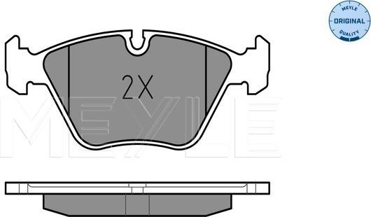 Meyle 025 212 1118 - Тормозные колодки, дисковые, комплект avtokuzovplus.com.ua