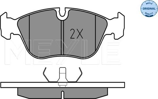 Meyle 025 212 7319 - Гальмівні колодки, дискові гальма autocars.com.ua