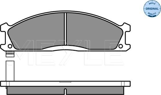 Meyle 025 213 4717 - Тормозные колодки, дисковые, комплект avtokuzovplus.com.ua