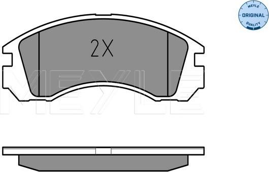 Meyle 025 213 6315/W - Тормозные колодки, дисковые, комплект autodnr.net