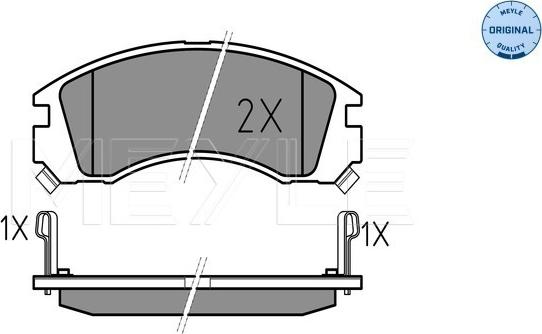 Meyle 025 213 6315/W - Тормозные колодки, дисковые, комплект autodnr.net