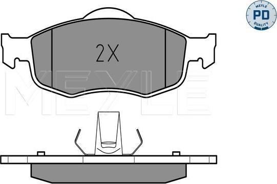 Meyle 025 213 9418/PD - Гальмівні колодки, дискові гальма autocars.com.ua