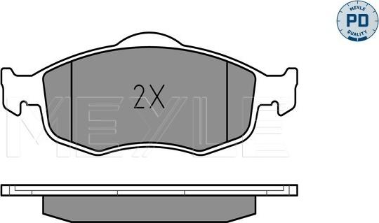 Meyle 025 213 9418/PD - Гальмівні колодки, дискові гальма autocars.com.ua