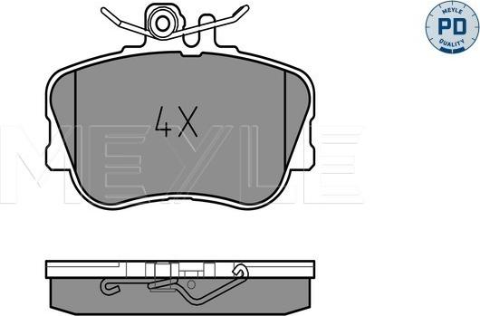 Meyle 025 214 3920/PD - Тормозные колодки, дисковые, комплект avtokuzovplus.com.ua