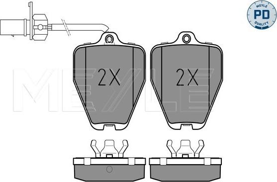 Meyle 025 214 5218/PD - Тормозные колодки, дисковые, комплект autodnr.net