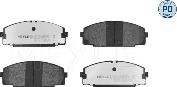 Meyle 025 214 6815/PD - Тормозные колодки, дисковые, комплект avtokuzovplus.com.ua