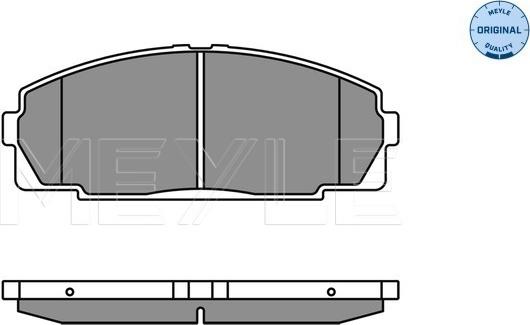 Meyle 025 214 6815 - Гальмівні колодки, дискові гальма autocars.com.ua