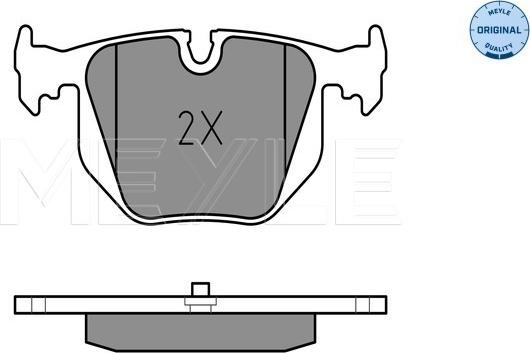 Meyle 025 214 8717 - Тормозные колодки, дисковые, комплект autodnr.net