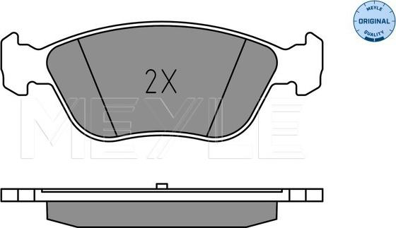 Meyle 025 214 9219 - Тормозные колодки, дисковые, комплект avtokuzovplus.com.ua