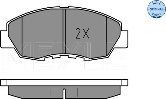 Meyle 025 214 9918/W - Тормозные колодки, дисковые, комплект autodnr.net