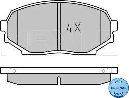 Meyle 025 215 5215 - Тормозные колодки, дисковые, комплект autodnr.net