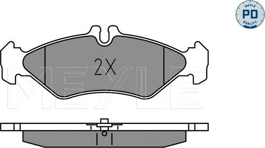 Meyle 025 216 2117/PD - Тормозные колодки, дисковые, комплект avtokuzovplus.com.ua