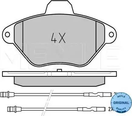 Meyle 025 216 3216/W - Тормозные колодки, дисковые, комплект avtokuzovplus.com.ua