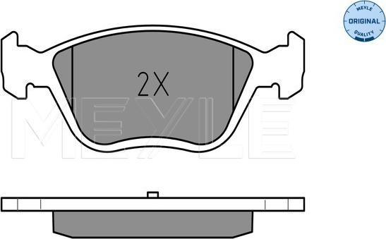 Meyle 025 216 3719/W - Тормозные колодки, дисковые, комплект avtokuzovplus.com.ua