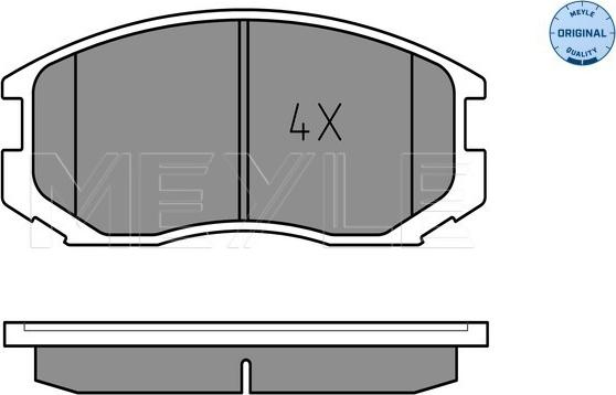 Meyle 025 216 5015 - Тормозные колодки, дисковые, комплект avtokuzovplus.com.ua