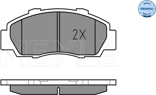 Meyle 025 216 5118/W - Гальмівні колодки, дискові гальма autocars.com.ua