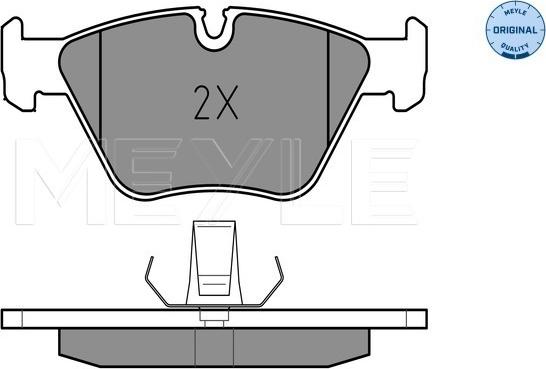 Meyle 025 216 7720 - Гальмівні колодки, дискові гальма autocars.com.ua