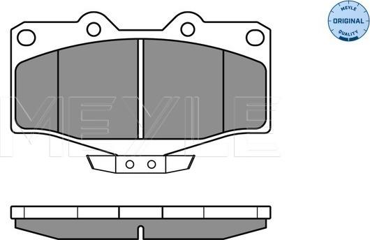 Meyle 025 216 7915/W - Гальмівні колодки, дискові гальма autocars.com.ua