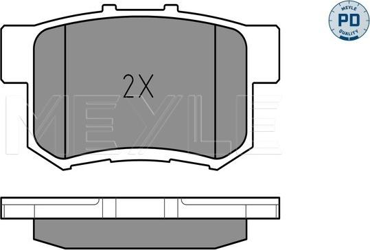 Meyle 025 217 1914/PD - Тормозные колодки, дисковые, комплект autodnr.net