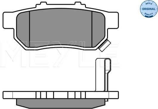 Meyle 025 217 3813/W - Тормозные колодки, дисковые, комплект avtokuzovplus.com.ua