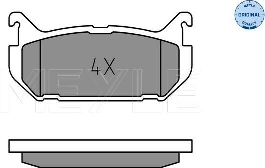 Meyle 025 217 6614 - Тормозные колодки, дисковые, комплект avtokuzovplus.com.ua