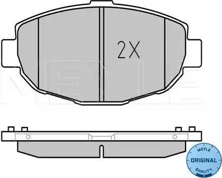 Meyle 025 217 9117/W - Тормозные колодки, дисковые, комплект avtokuzovplus.com.ua