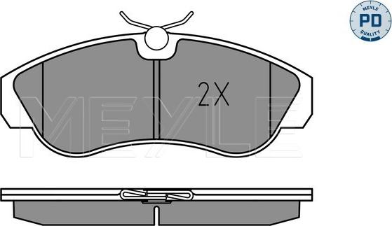 Meyle 025 217 9919/PD - Тормозные колодки, дисковые, комплект avtokuzovplus.com.ua