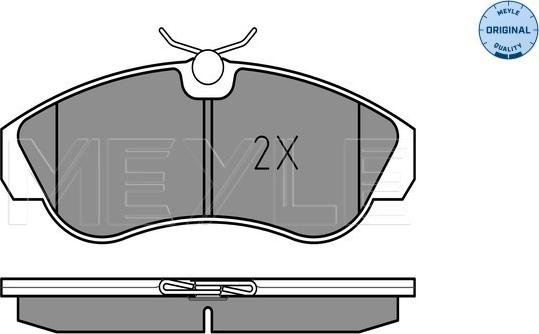 Meyle 025 217 9919/W - Тормозные колодки, дисковые, комплект avtokuzovplus.com.ua